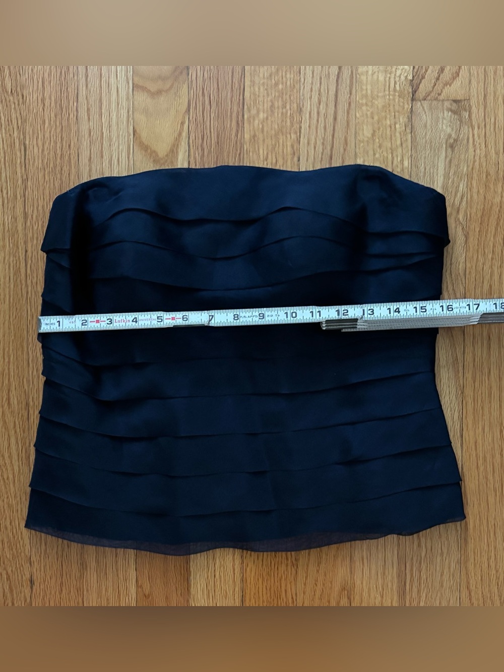 Vintage Kristali Pure Silk Navy Black Tie Strapless Gown Set Shawl Formal Custom - Picture 4 of 14